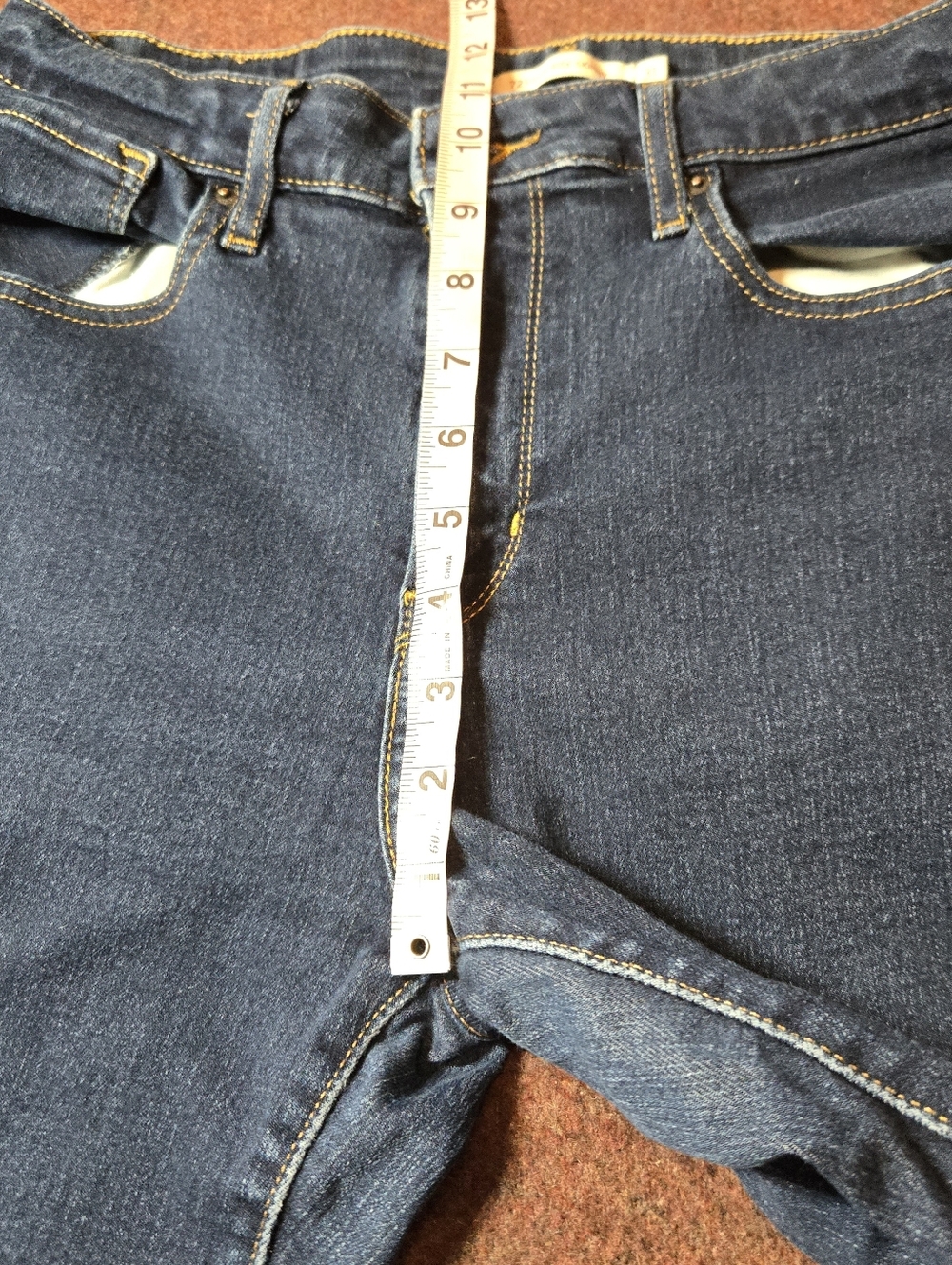 Levi's 721 31x31 Marked 31x32 But Shrink Skinny Jeans Dark Wash - Picture 3 of 10